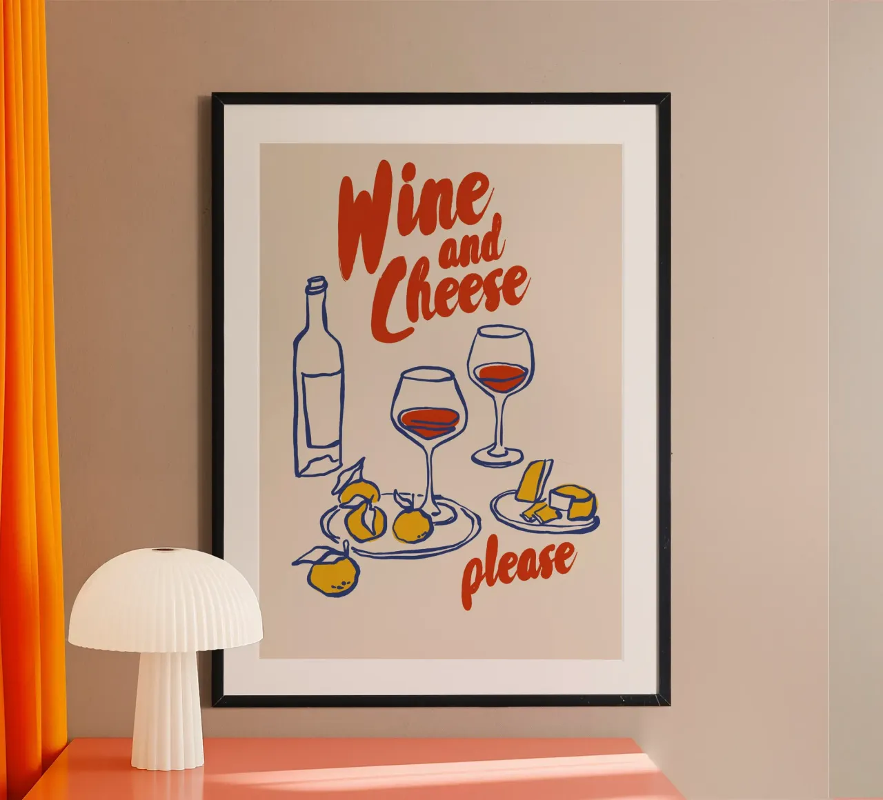 Boho Food 5 Cheese Please Hahnemühle von Boho Print Collection