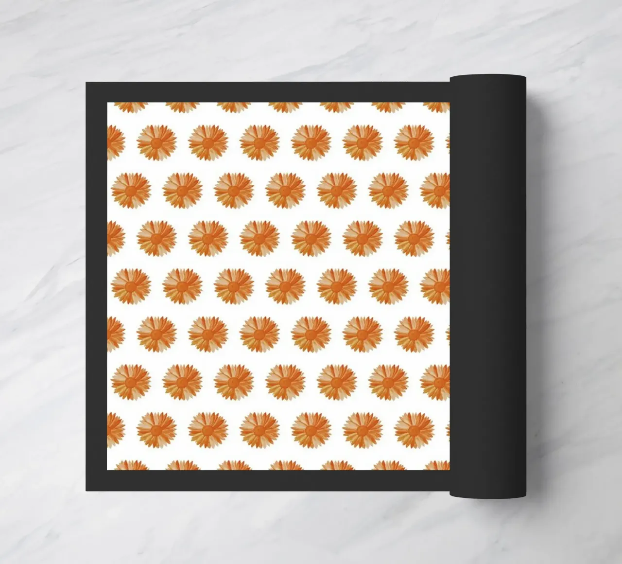 Orange Flower Pattern zerbino da kathrinmay