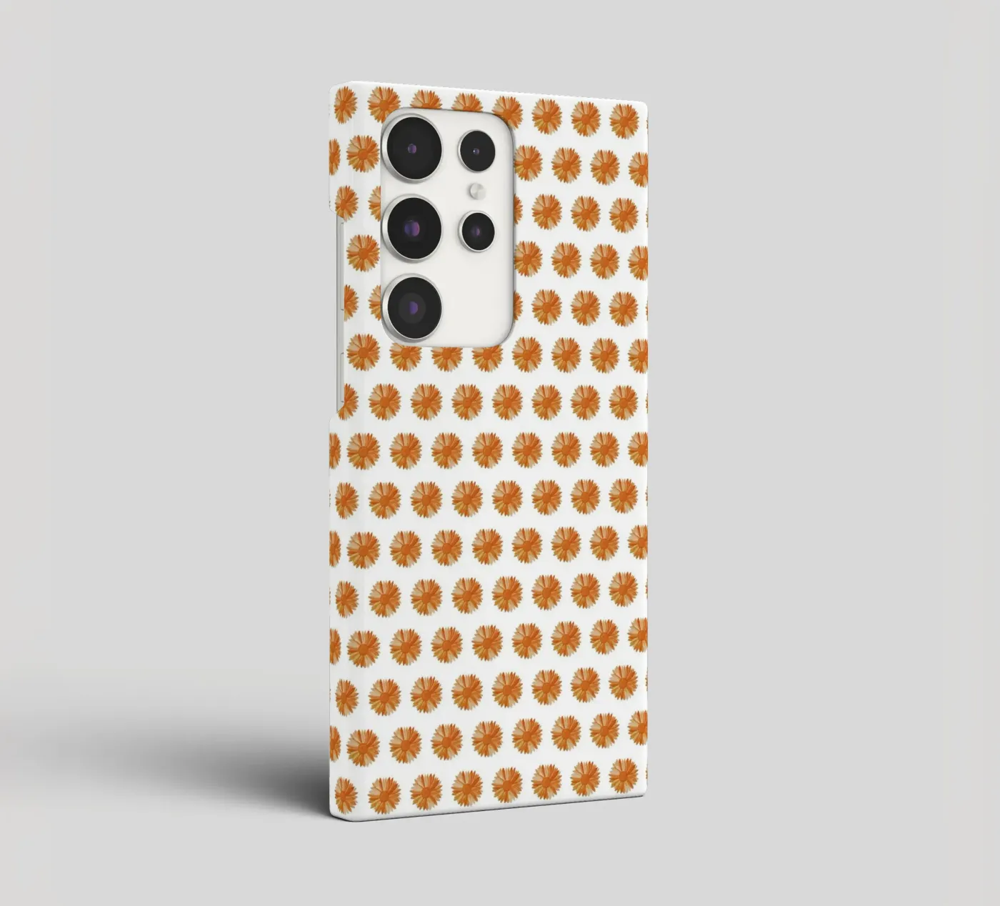 Watercolor Calendula Flower Pattern (Orange Art) cover samsung da kathrinmay