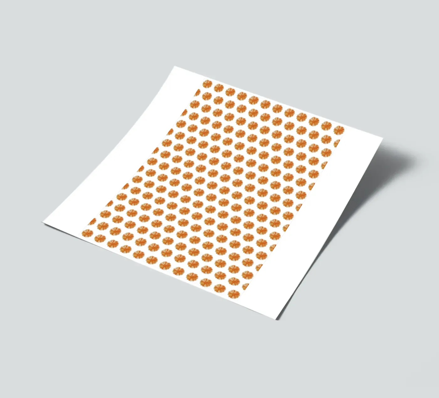 Orange Flower Pattern sticker sheet by kathrinmay