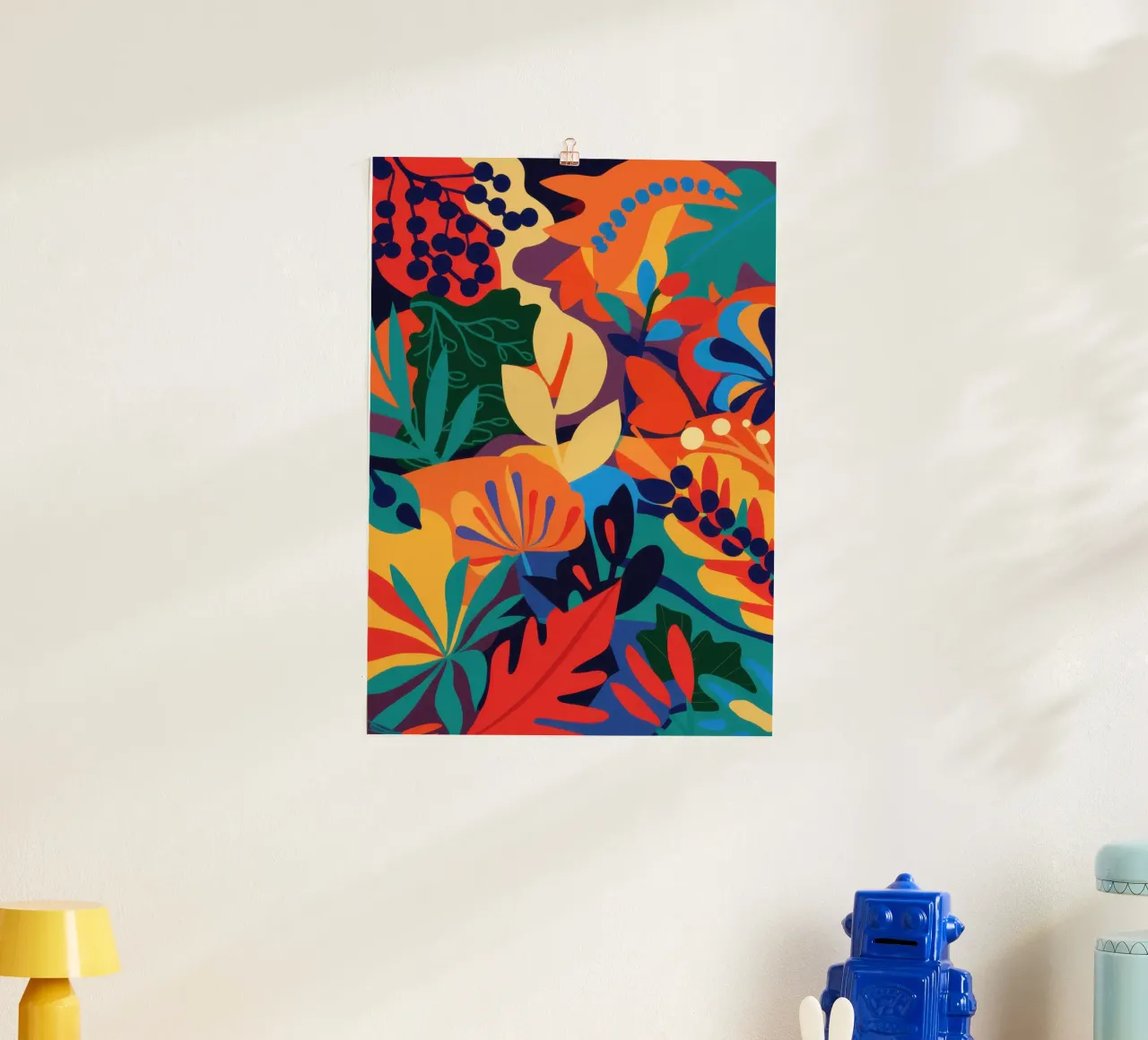 Fusione floreale vulcanica poster da Sure Paint