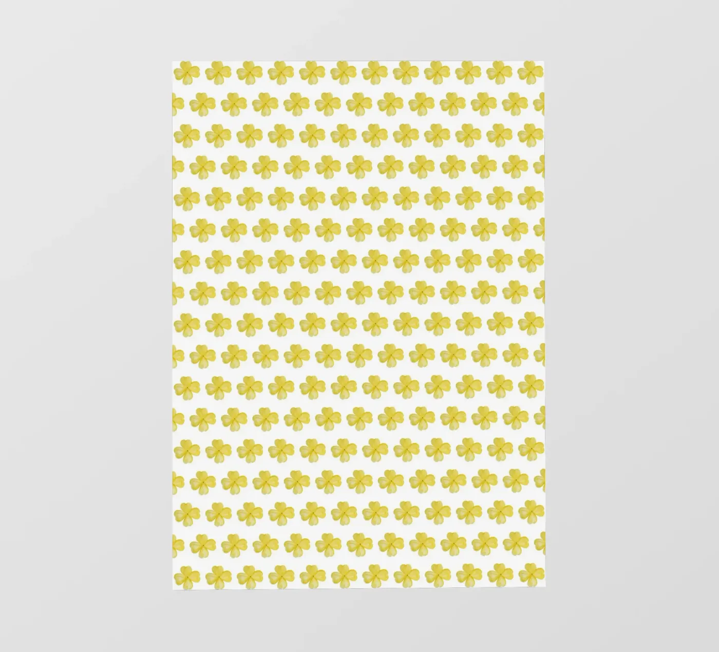 Yellow Flower Pattern fotobehang van kathrinmay