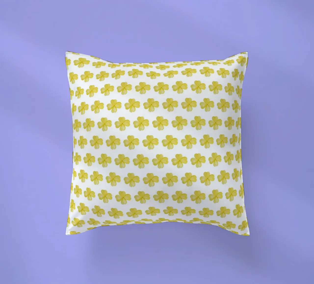Yellow Flower Pattern cuscino da kathrinmay