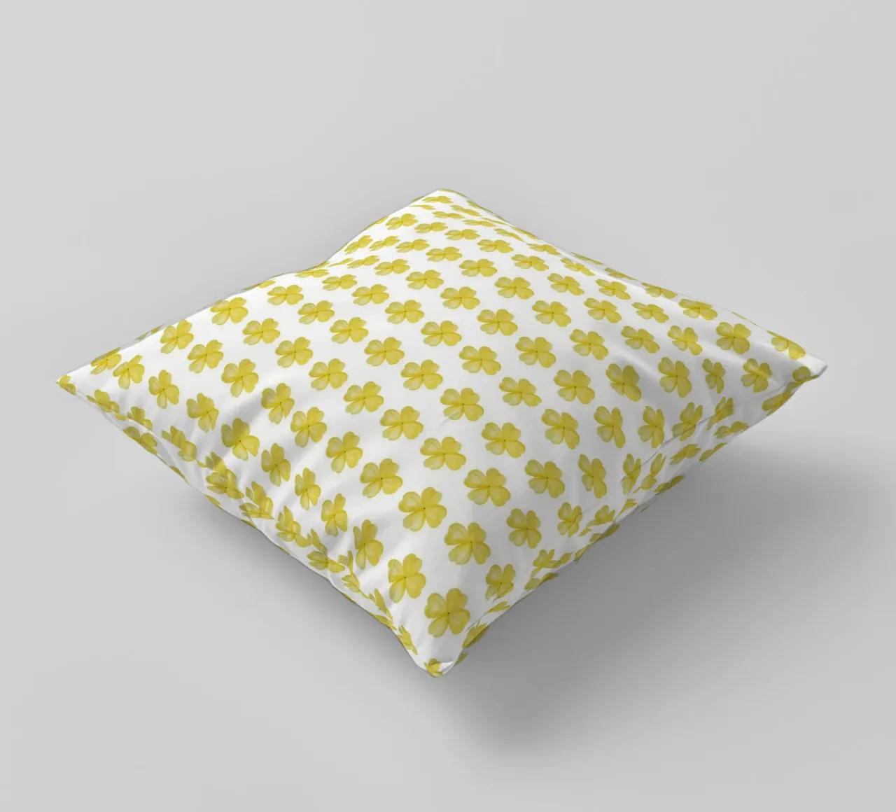 Yellow Flower Pattern cuscino da kathrinmay