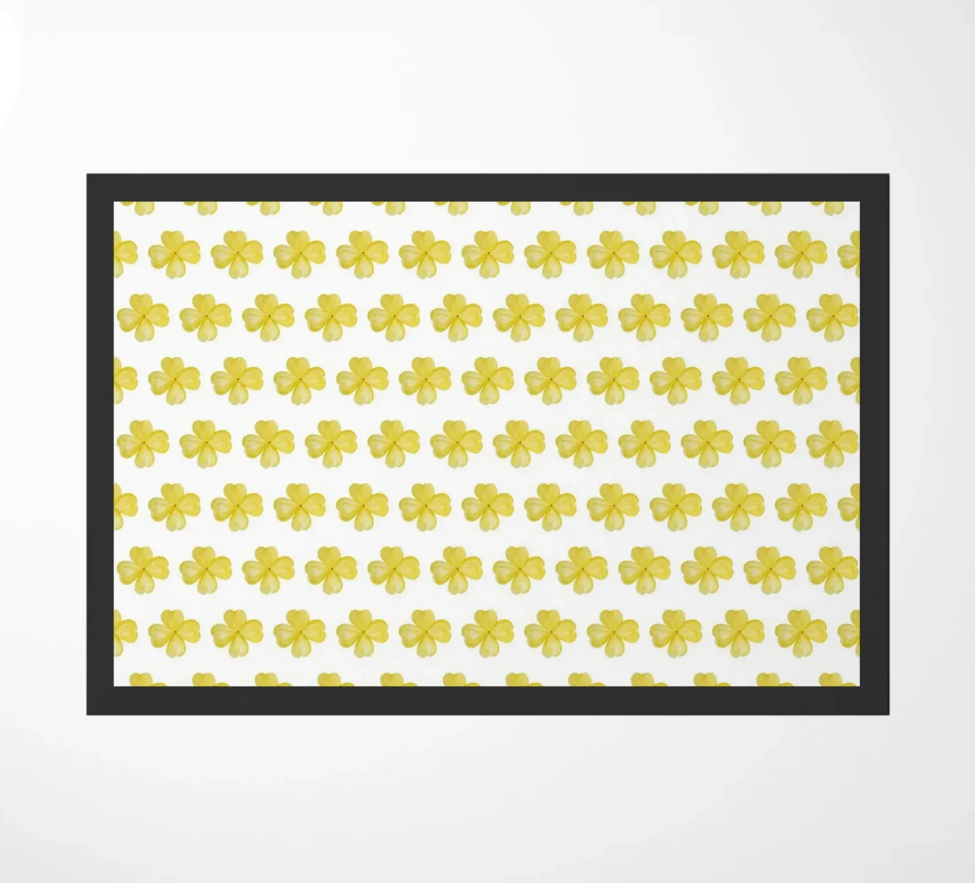 Yellow Flower Pattern deurmat van kathrinmay