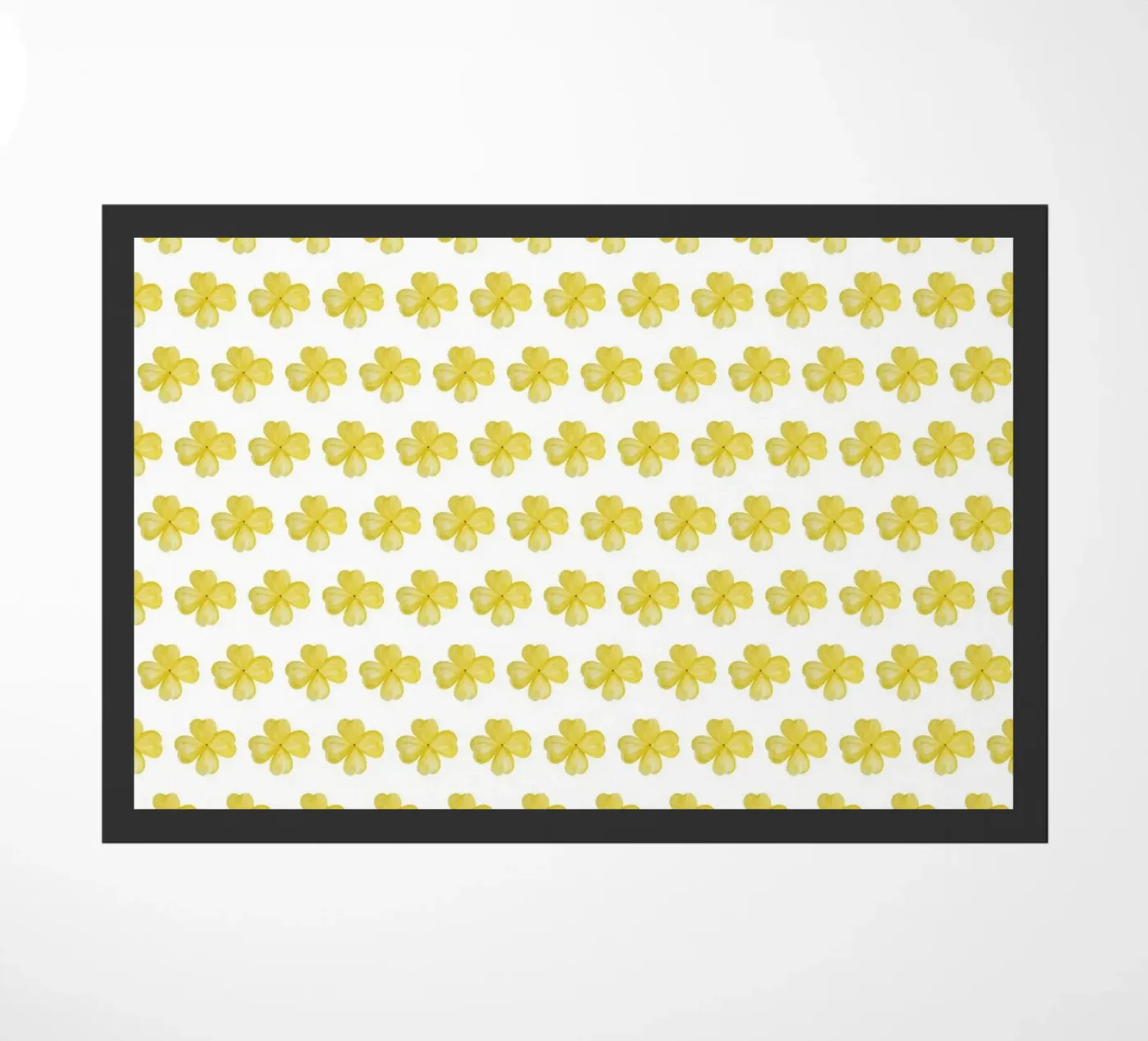 Yellow Flower Pattern Fußmatte von kathrinmay