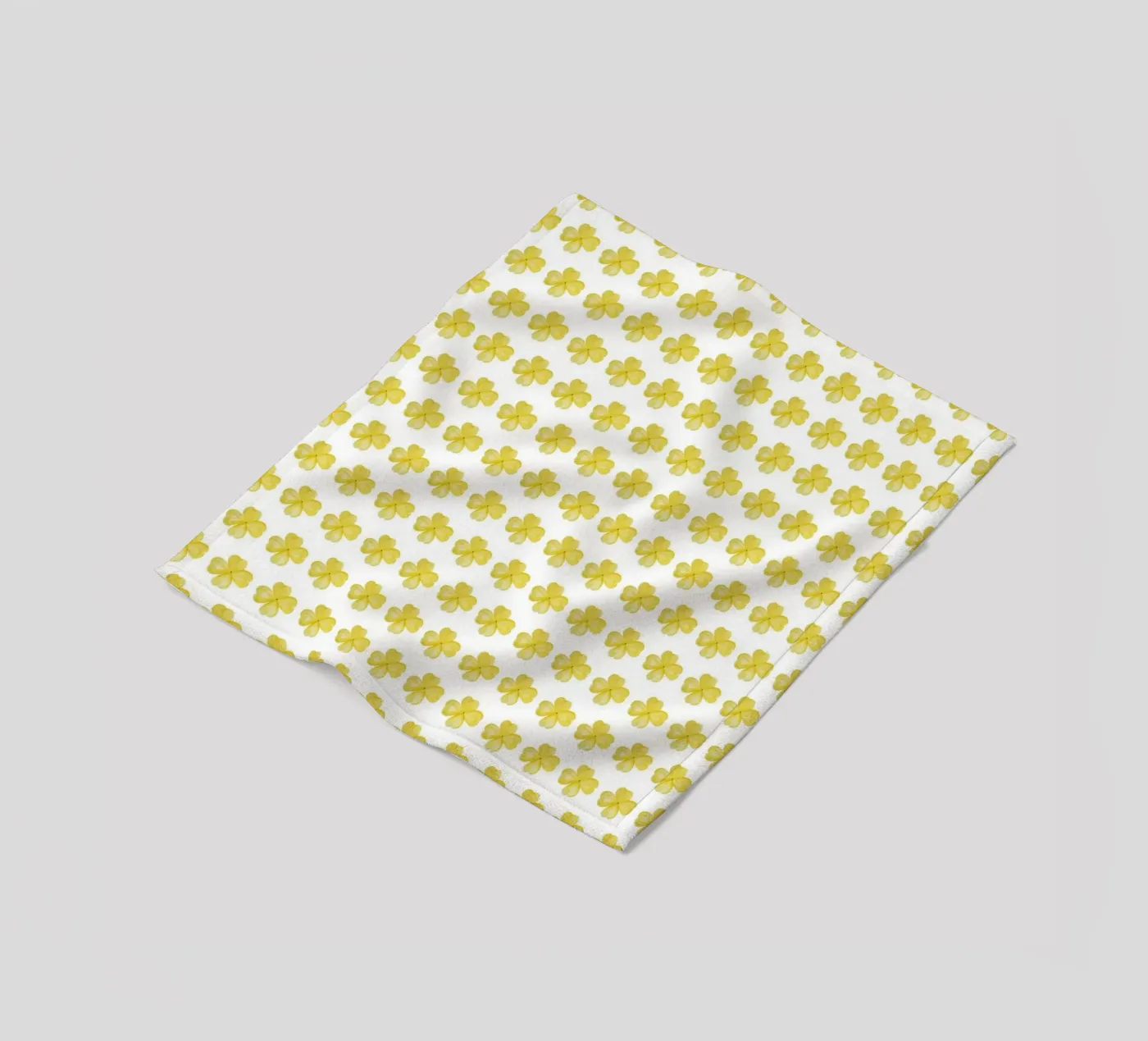 Yellow Flower Pattern fleecedeken van kathrinmay