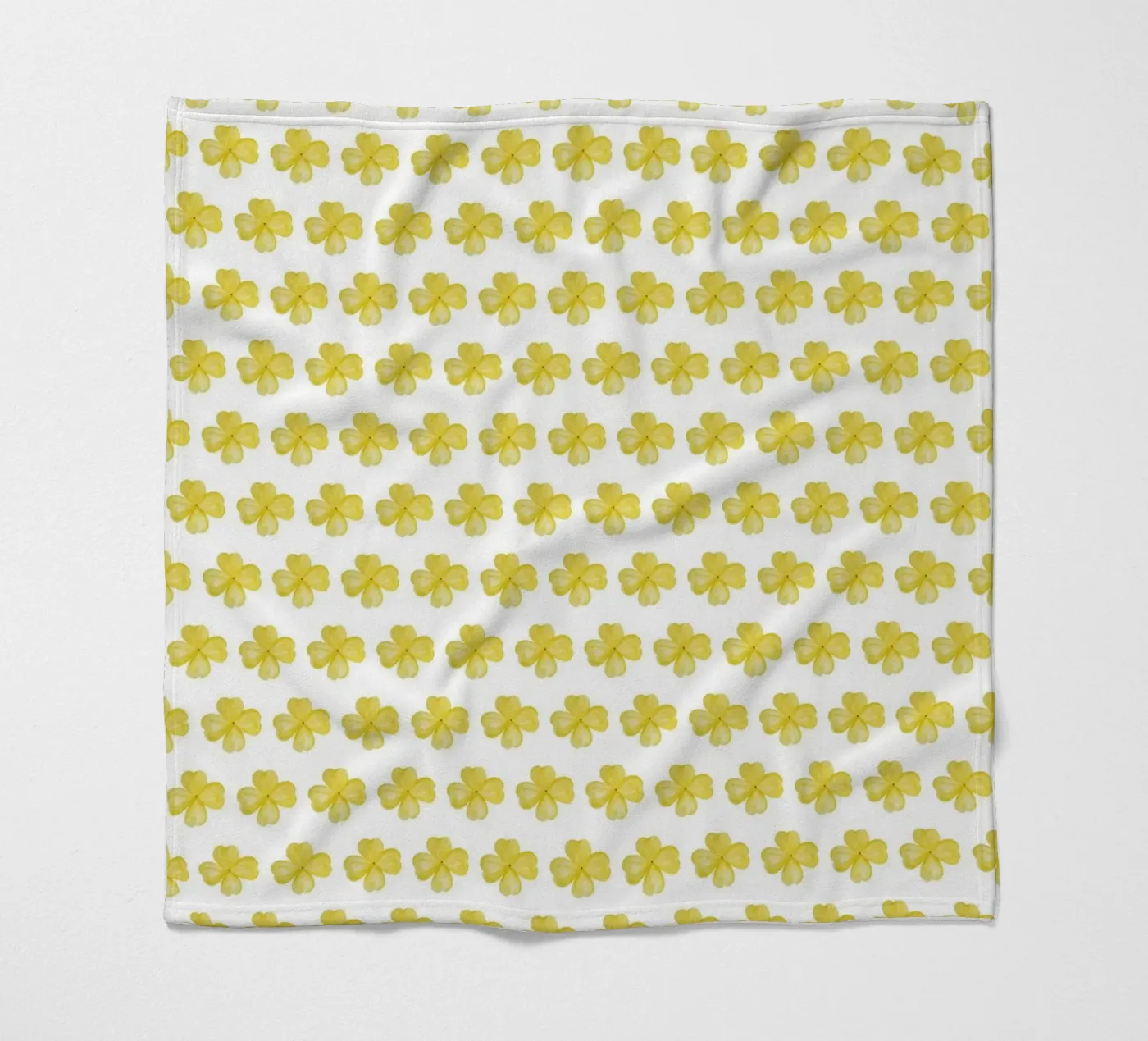 Yellow Flower Pattern fleecedeken van kathrinmay