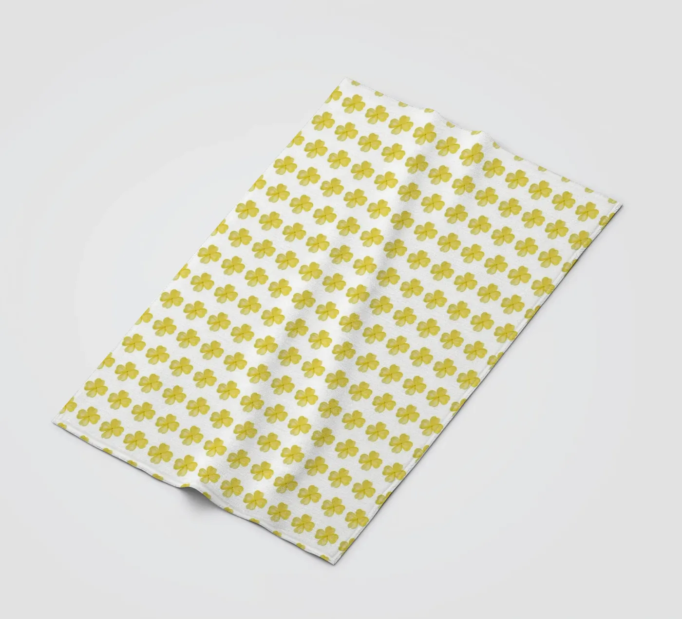 Yellow Flower Pattern fleecedeken van kathrinmay