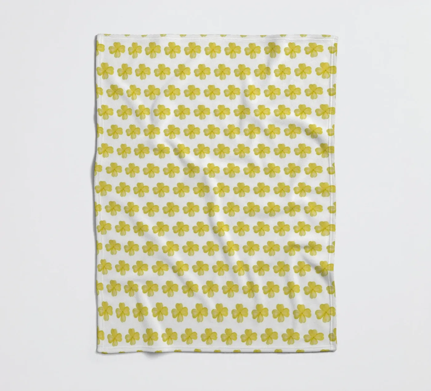 Yellow Flower Pattern fleecedeken van kathrinmay