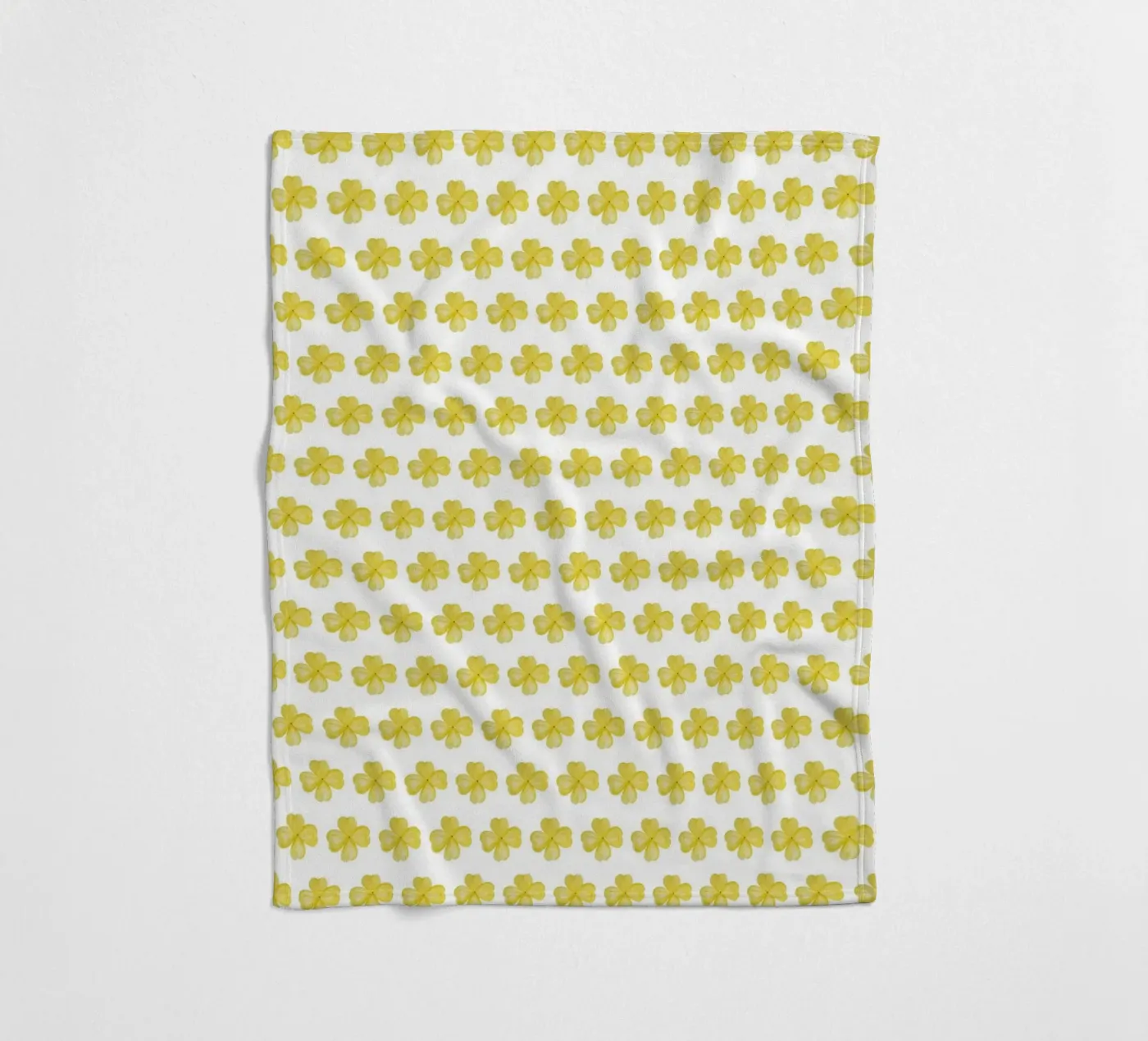 Yellow Flower Pattern fleecedeken van kathrinmay