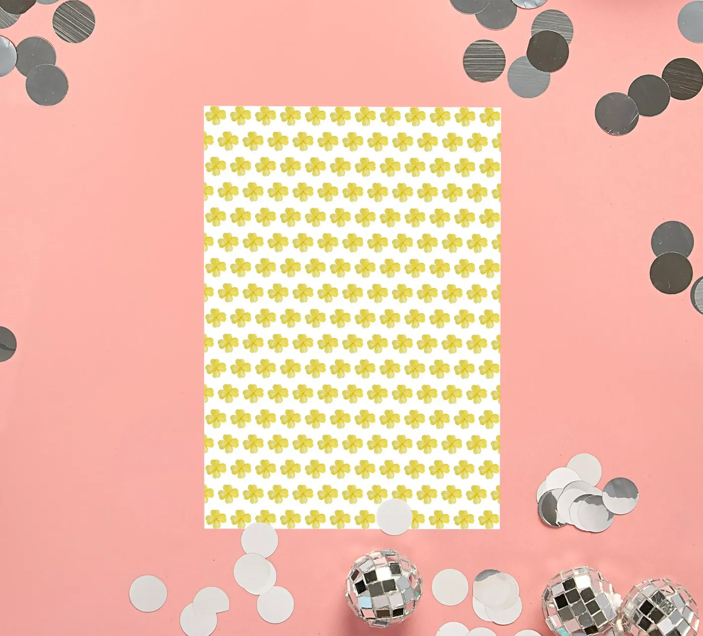 Watercolor Evening Primrose Pattern (Yellow Art) sticker by kathrinmay