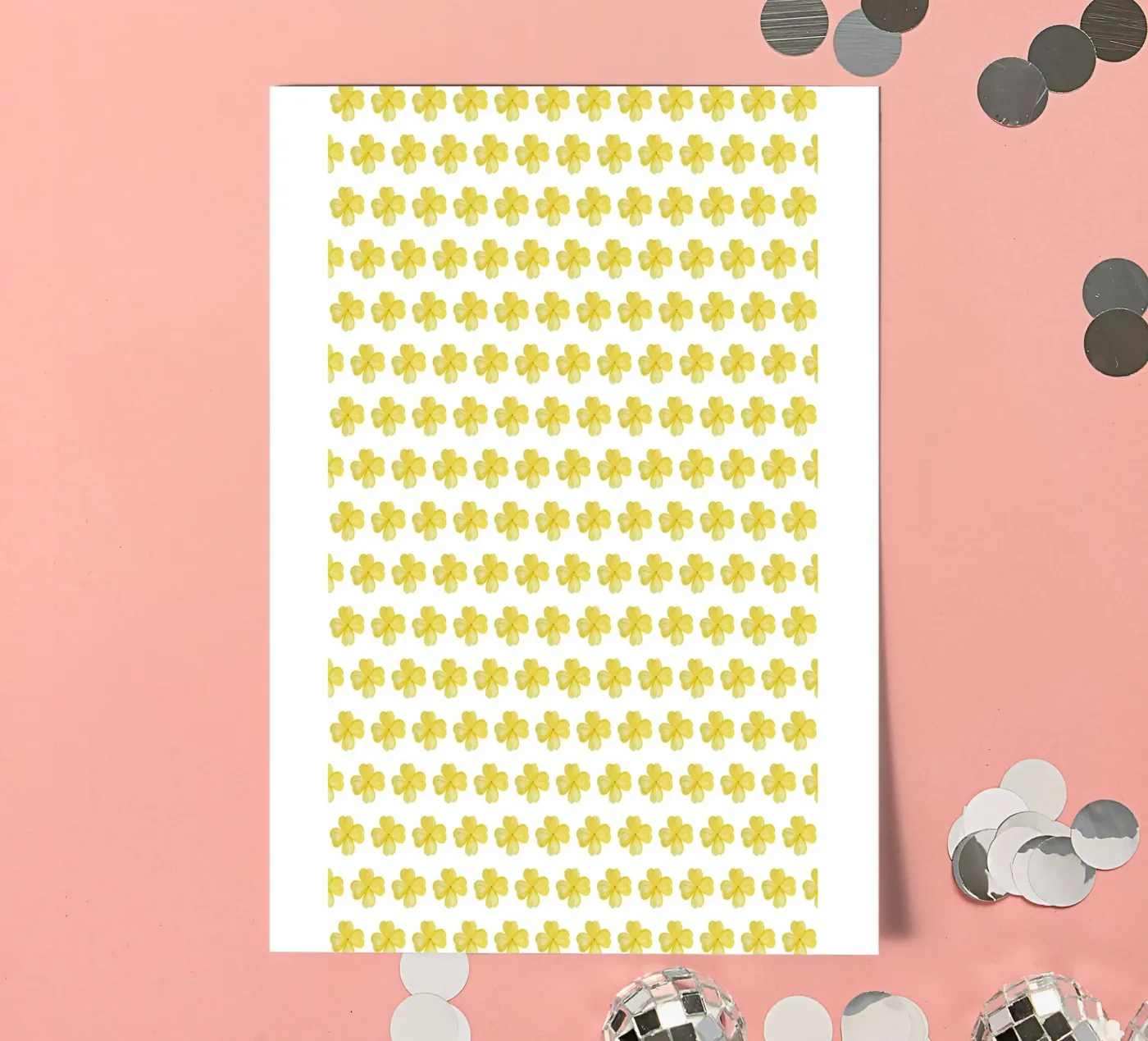 Yellow Flower Pattern stickervel van kathrinmay