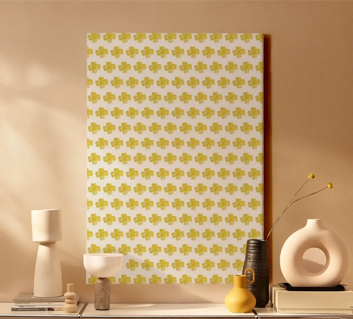 Yellow Flower Pattern tela da kathrinmay