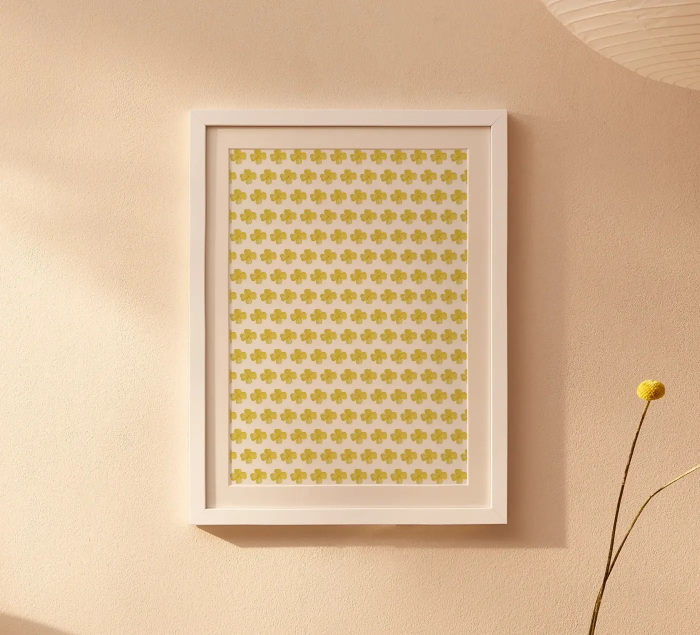 Yellow Flower Pattern Poster von kathrinmay