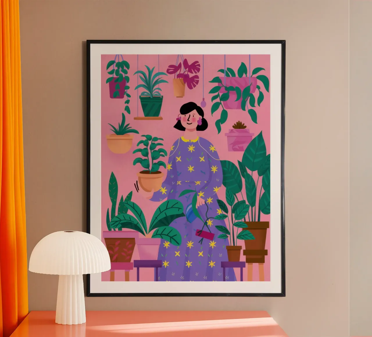 Signora delle piante poster da Sure Paint