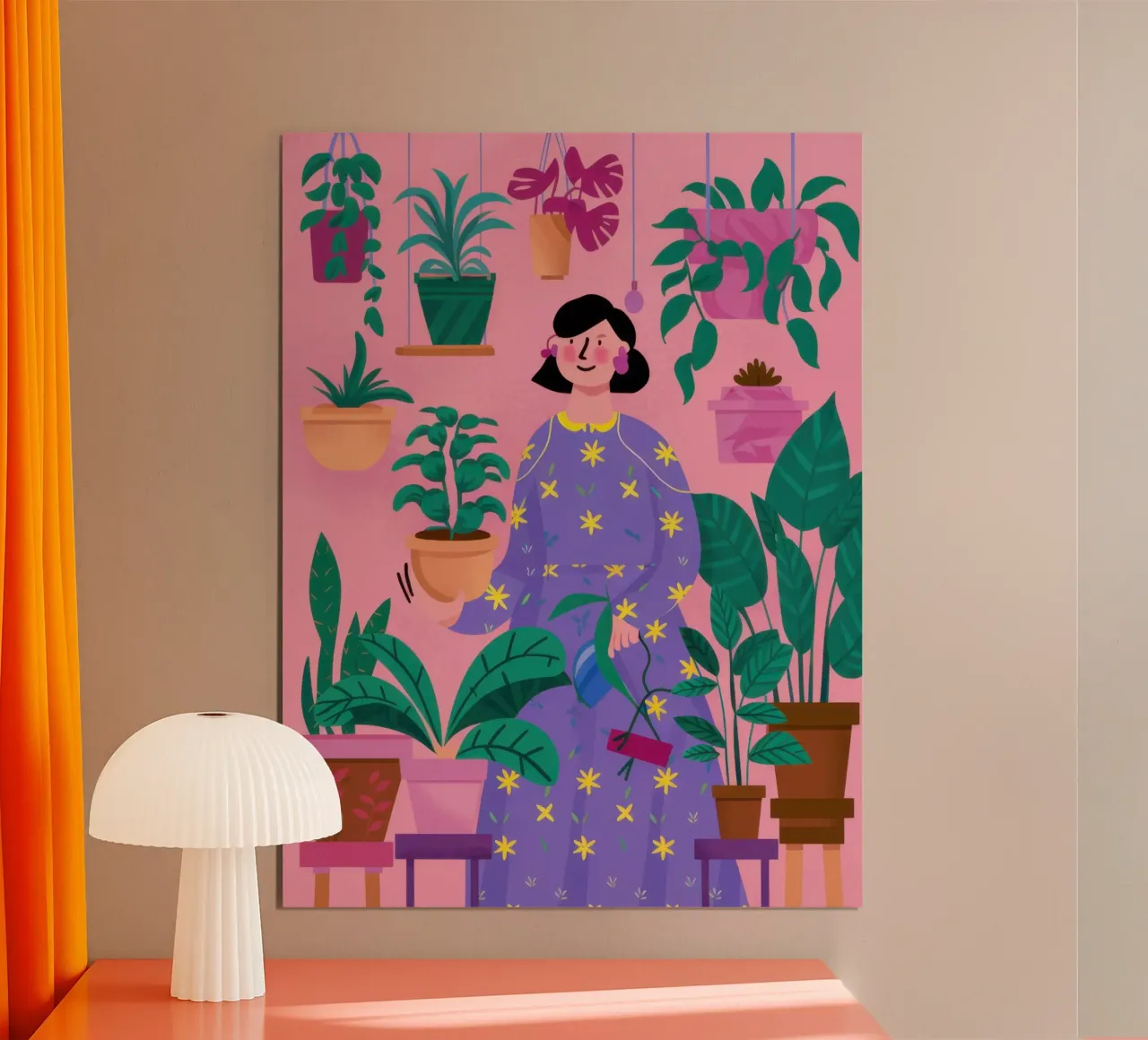 Signora delle piante poster da Sure Paint