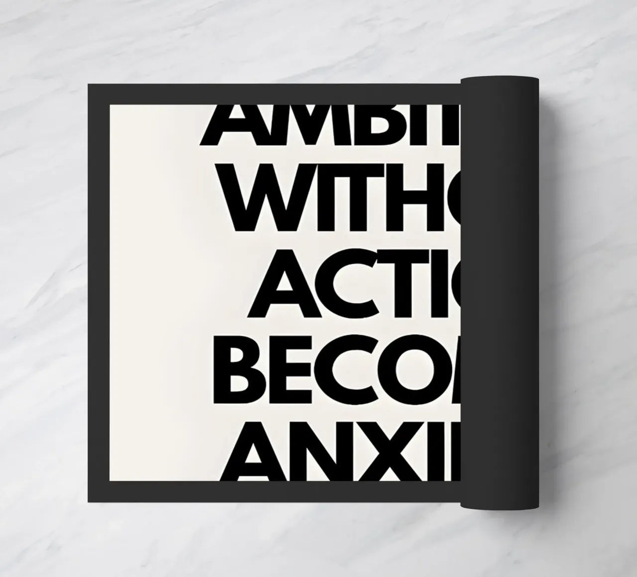 "Ambition without action becomes anxiety." zerbino da Type & Tape