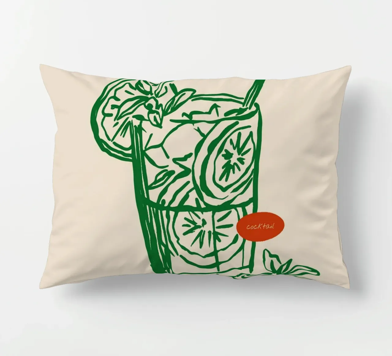 Boho Food 5 Cocktail Please cuscino da Boho Print Collection