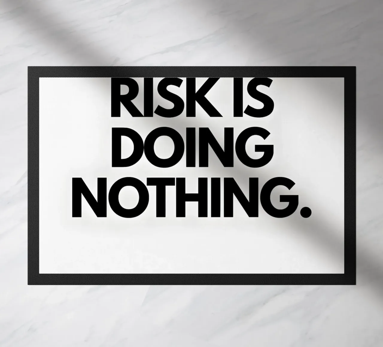 "The real risk doing nothing" zerbino da Type & Tape