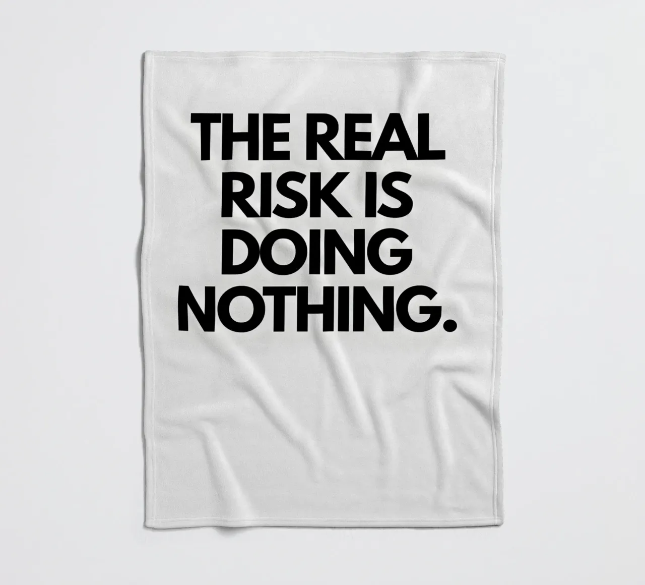 "The real risk doing nothing" coperta in pile da Type & Tape