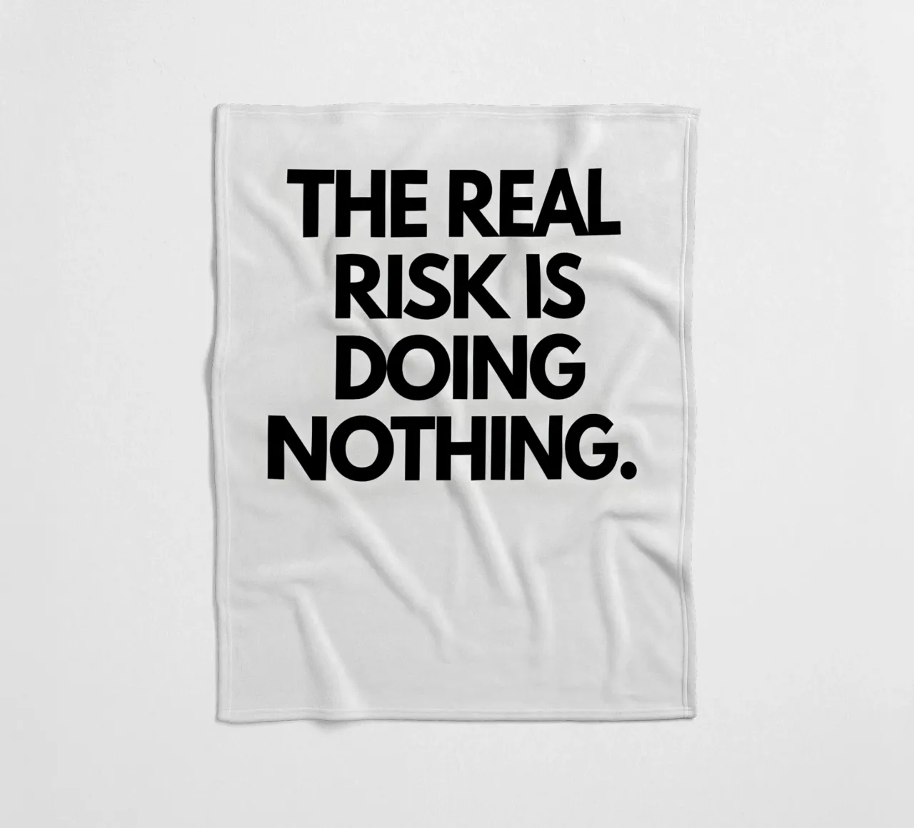 "The real risk doing nothing" coperta in pile da Type & Tape