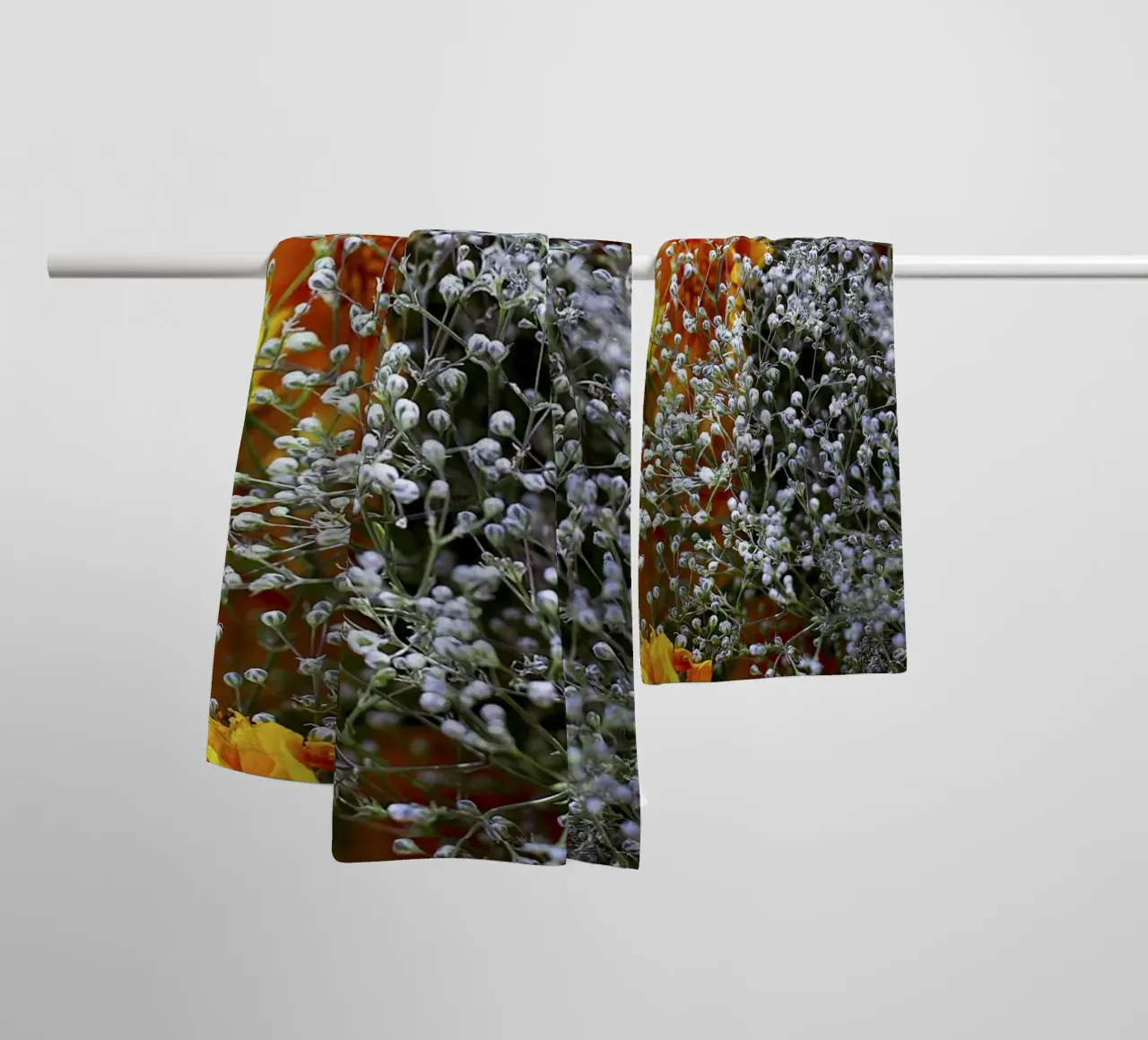 Whispers in White – Fine Art Print towel by jay