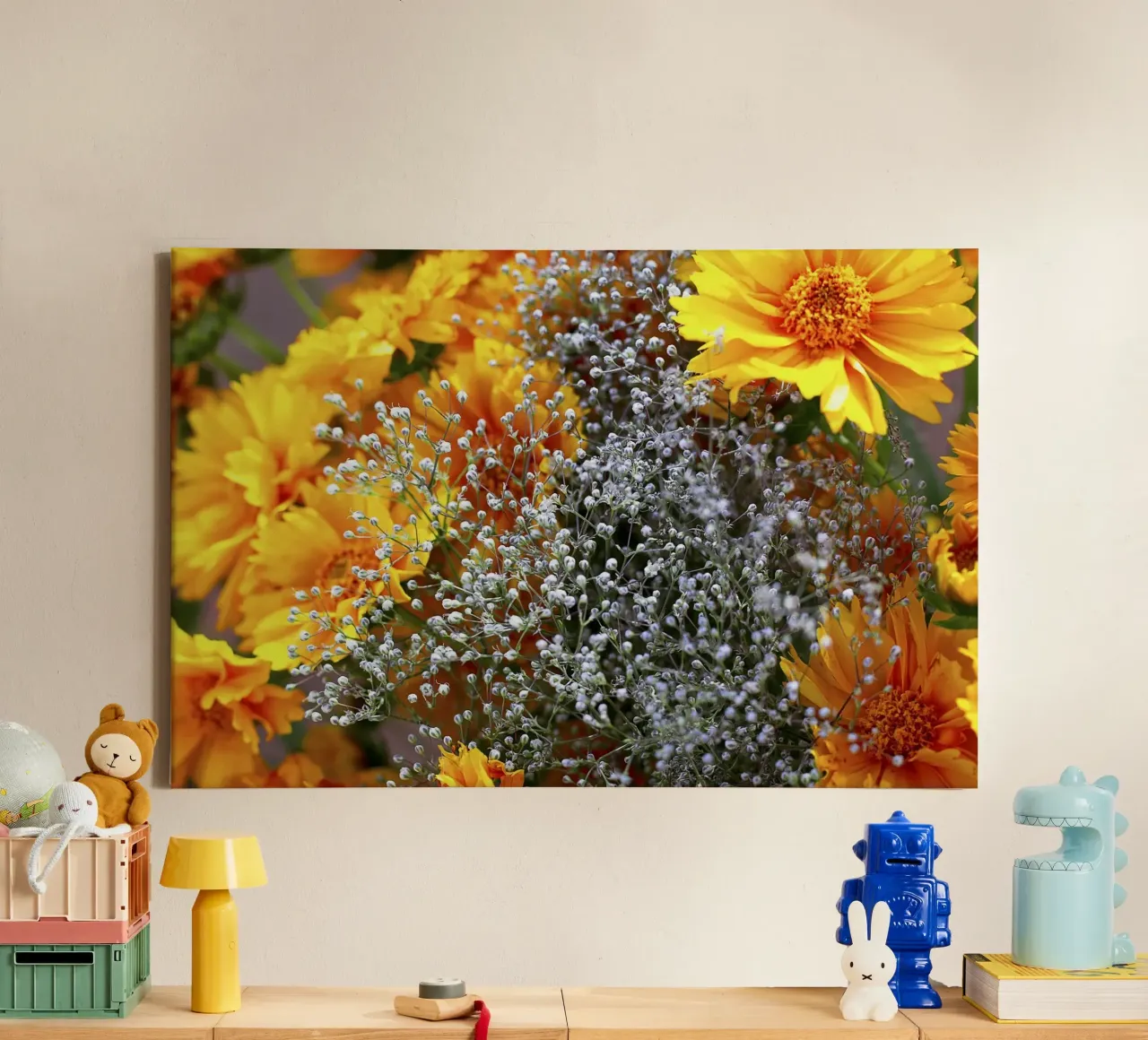 Whispers in White - Kunstdruk canvas met Baklijst van jay