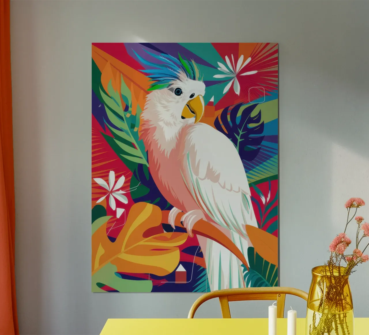 Elegante ritratto di cacatua poster da Moon Revolver