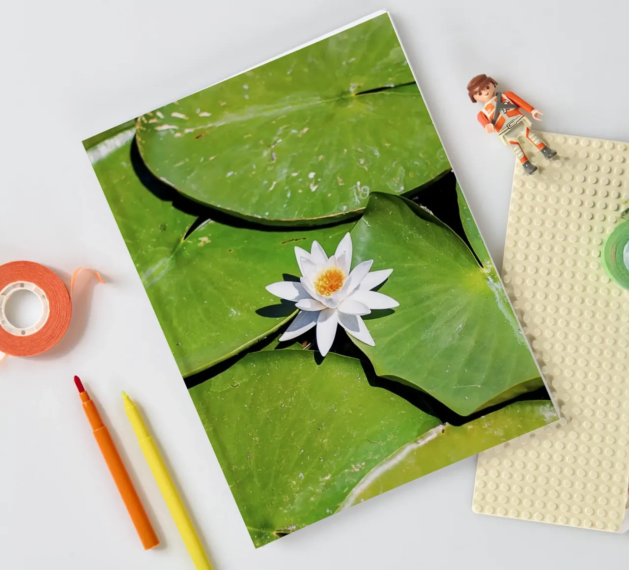 White Lotus Core - Fine Art Print notebook by jay