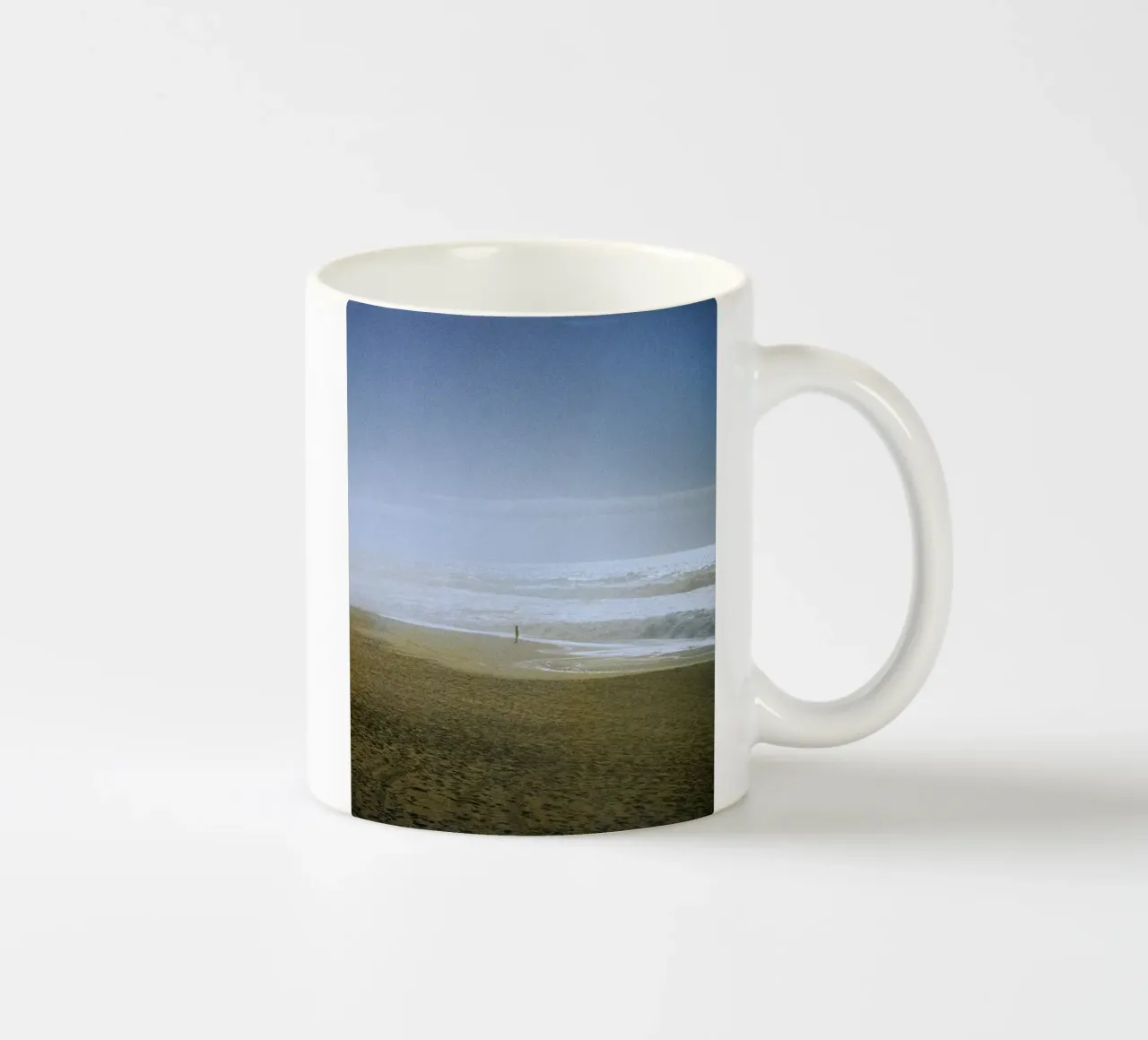 Spiaggia per uno tazza in ceramica da Mane