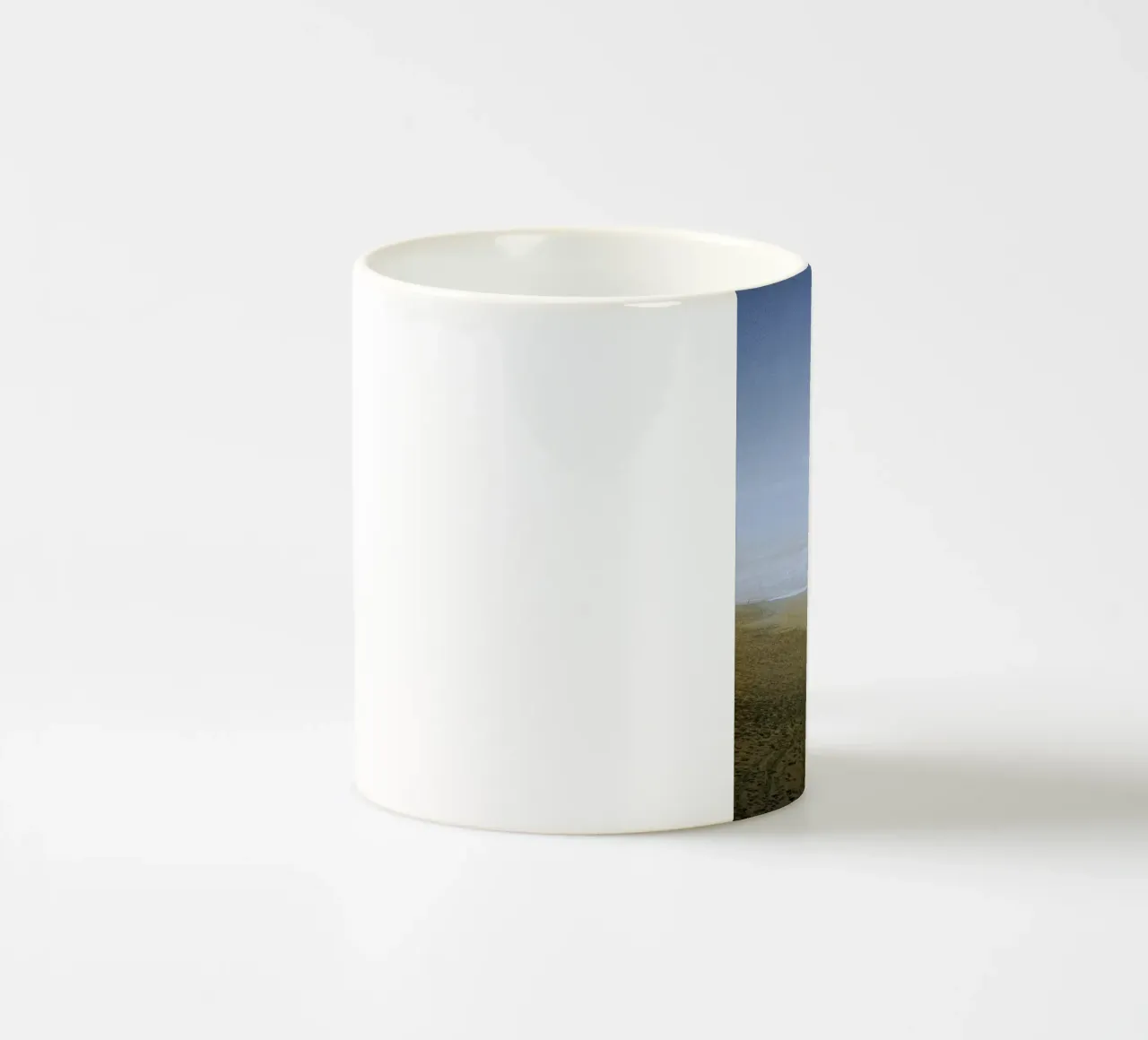 Spiaggia per uno tazza in ceramica da Mane