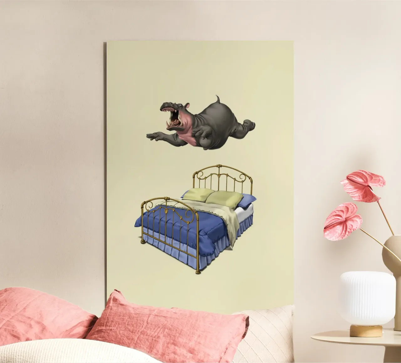 Break Time (Coloured) alluminio dibond da Rob Art | Illustration