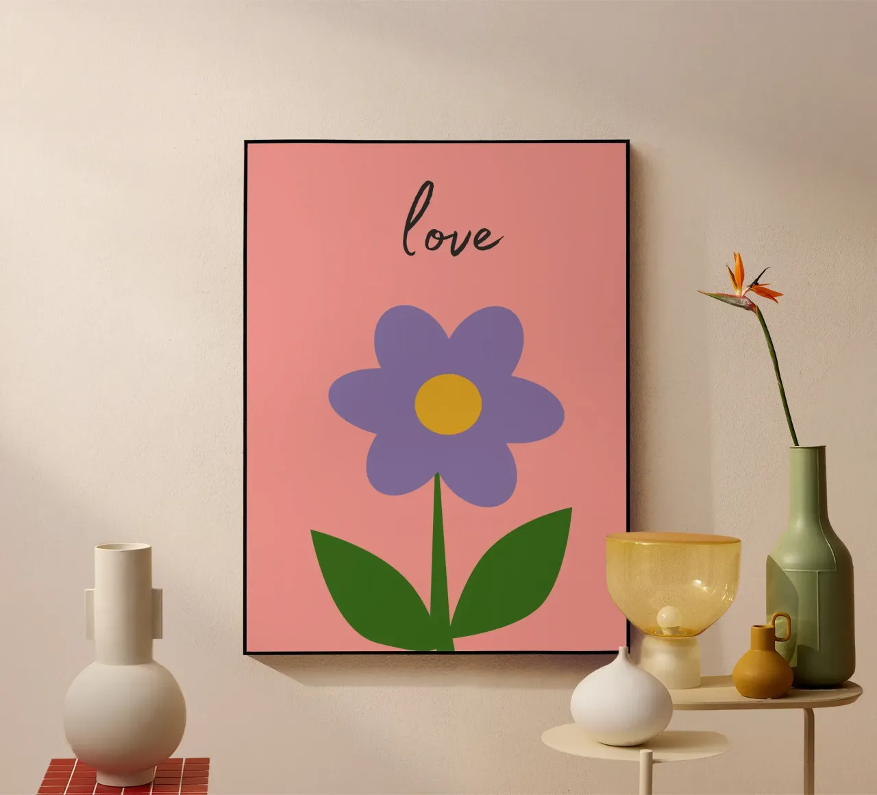 Fiore positivo plexiglass da IamHomeStudio