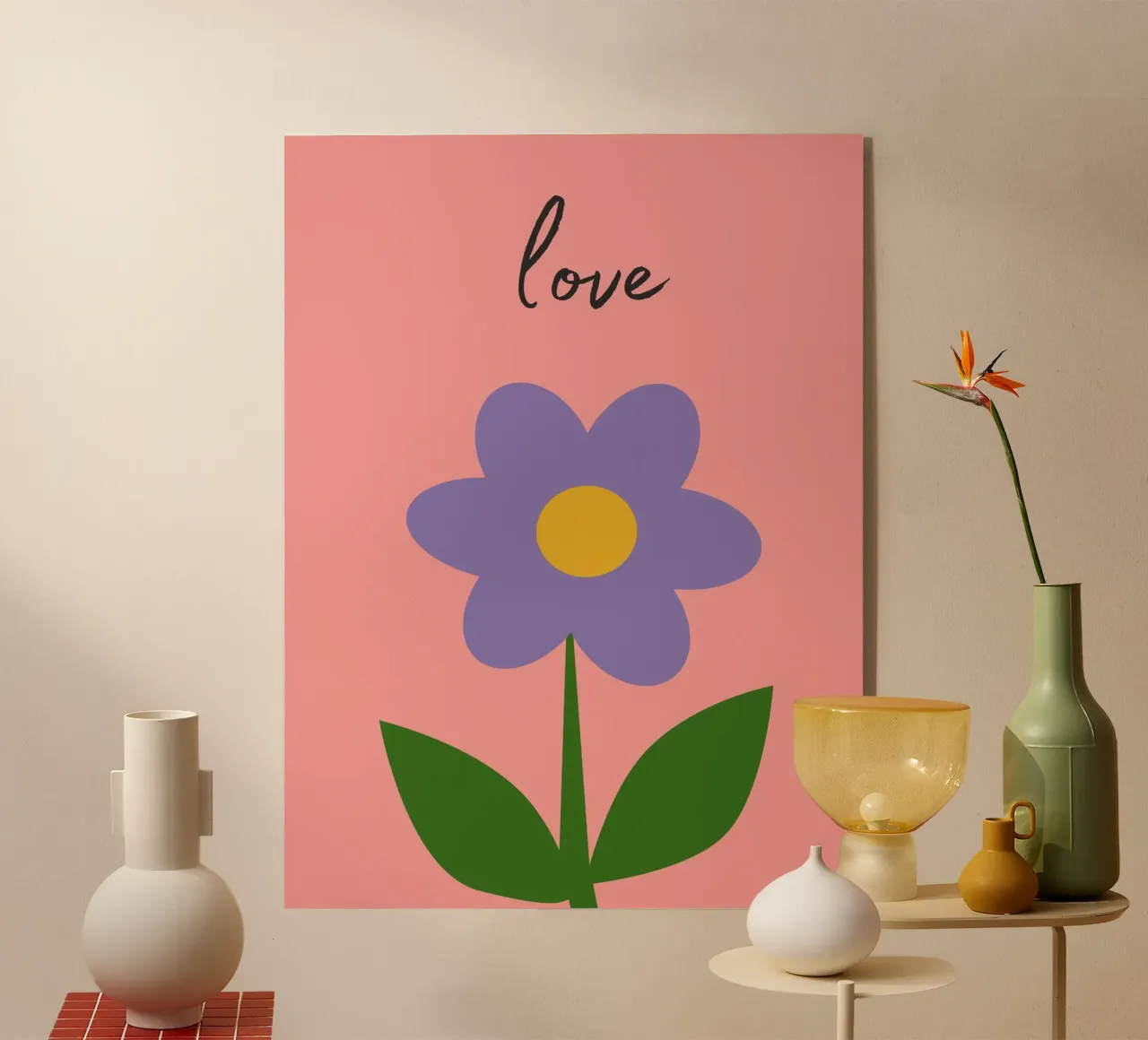 Fiore positivo plexiglass da IamHomeStudio