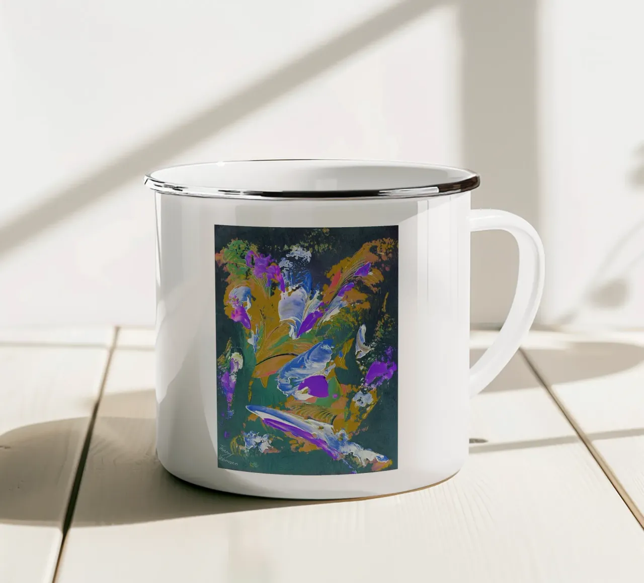IDEAL GIFT 77 invers. tazza in smalto da Thierry Vobmann Abstract painting