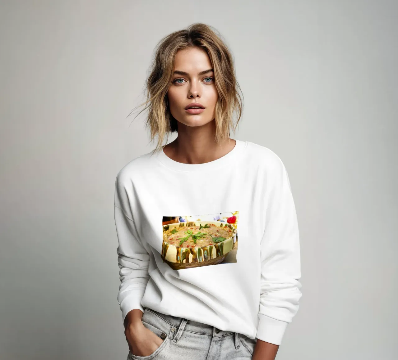 Ensalada rústica de berenjenas - Fine Art Print sudadera de jay