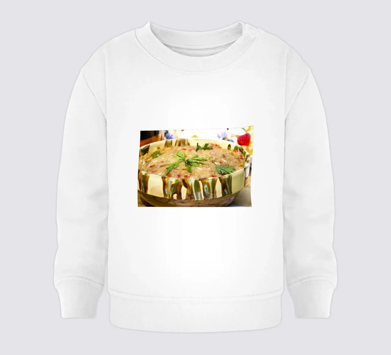 Ensalada rústica de berenjenas - Fine Art Print sudadera de bebé de jay