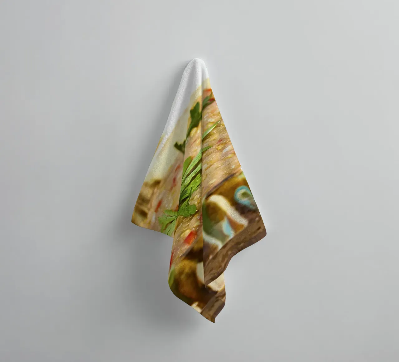 Ensalada rústica de berenjenas - Fine Art Print toalla de baño de jay