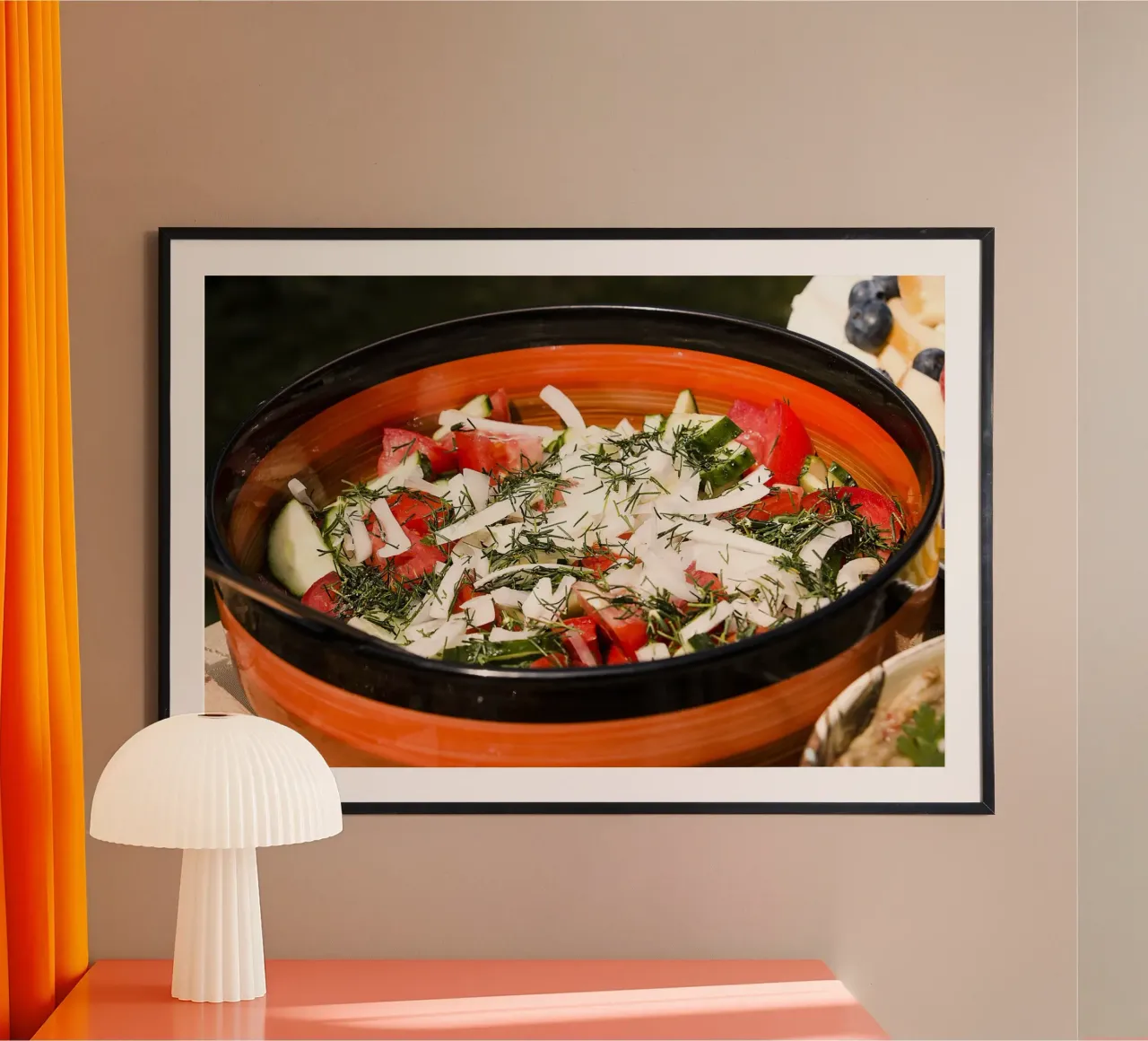 Insalata fresca dell'orto - Stampa fine art poster con telaio in plastica da jay