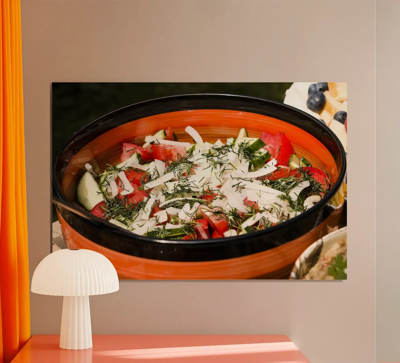 Insalata fresca dell'orto - Stampa fine art poster con telaio in plastica da jay