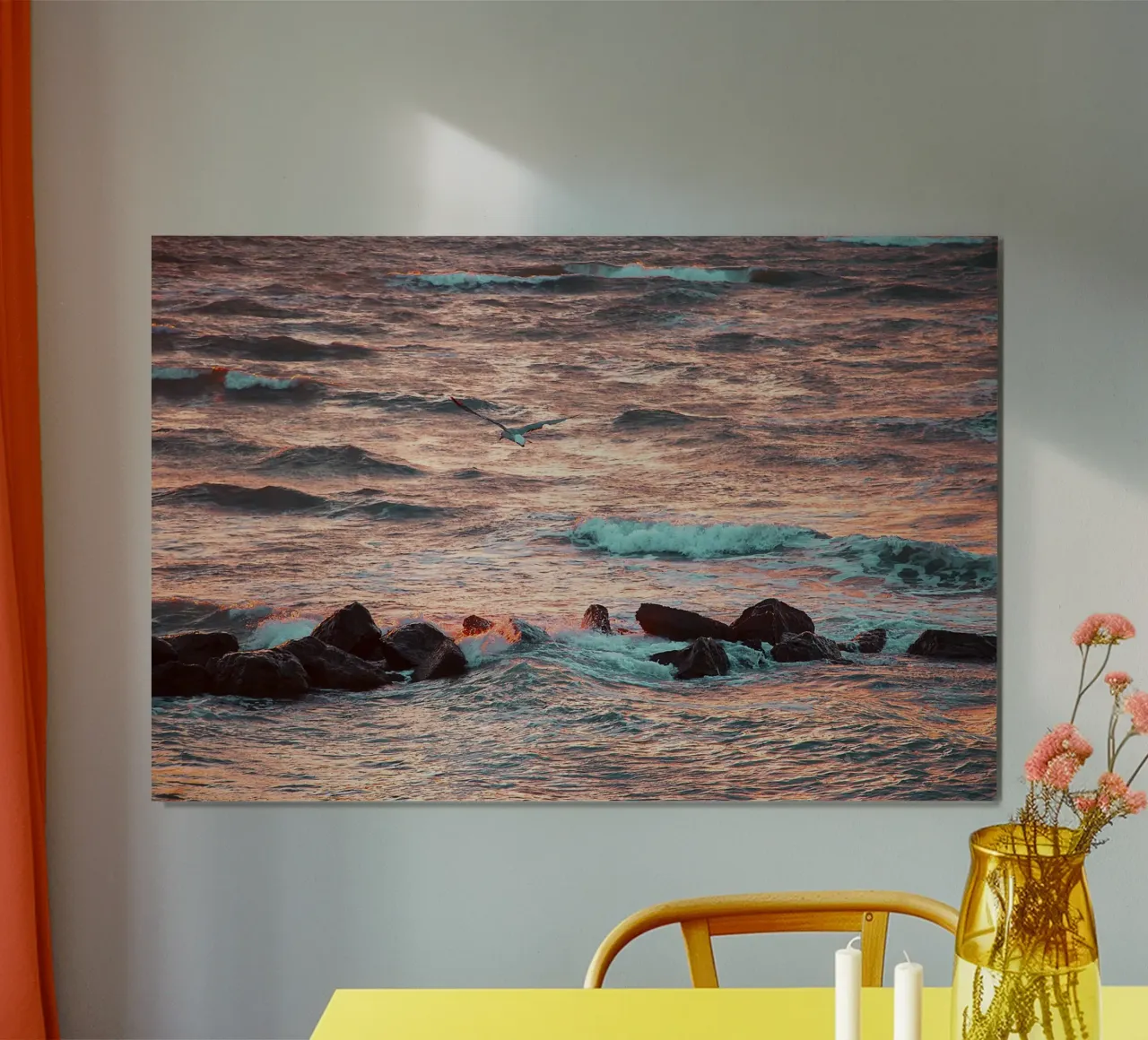 Gabbiano all'alba - Stampa d'autore carta hahnemühle da jay