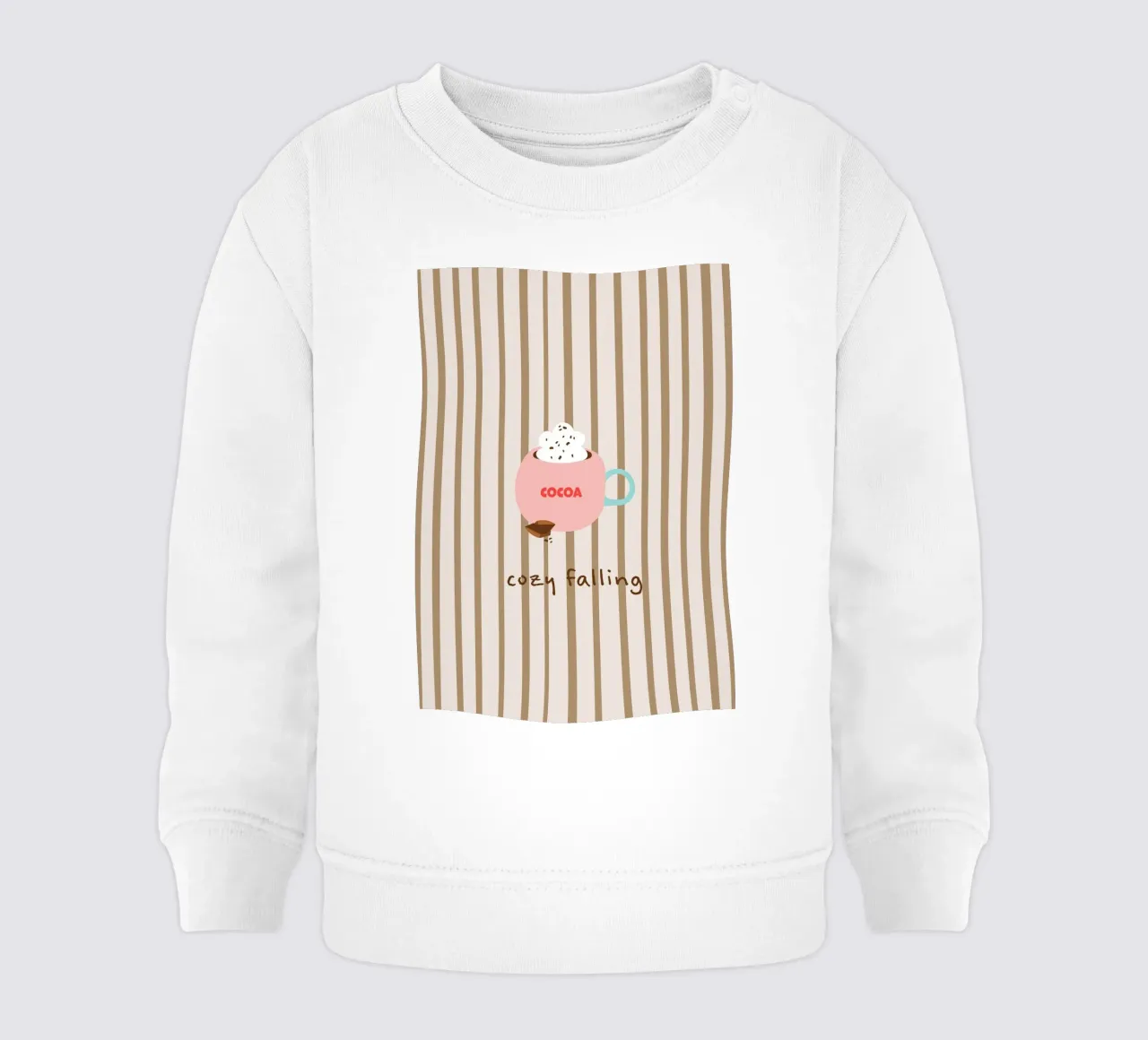 cozy falling. (hot chocolate) autumn vibes felpa neonato da FRICKE DESIGN