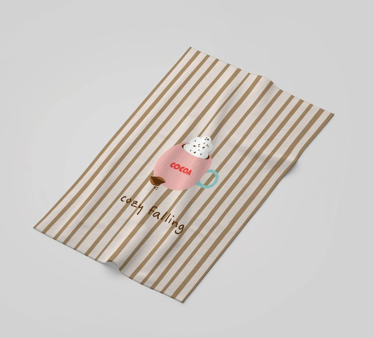 cozy falling. (hot chocolate) autumn vibes telo mare da FRICKE DESIGN