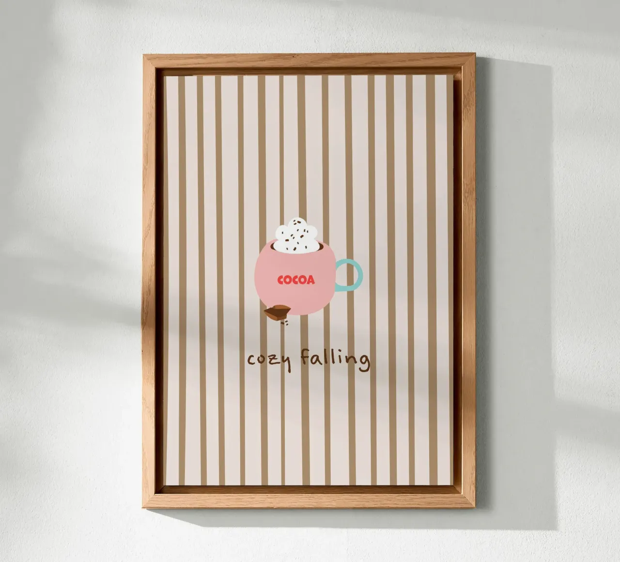 cozy falling. (hot chocolate) autumn vibes alluminio dibond da FRICKE DESIGN