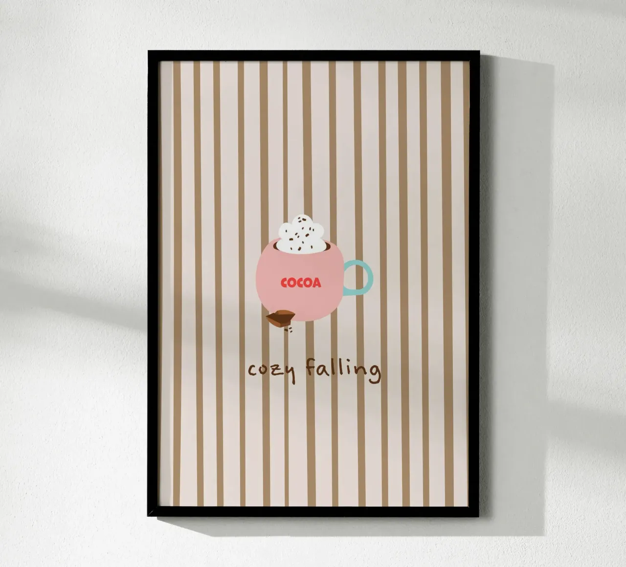 cozy falling. (hot chocolate) autumn vibes carta hahnemühle da FRICKE DESIGN