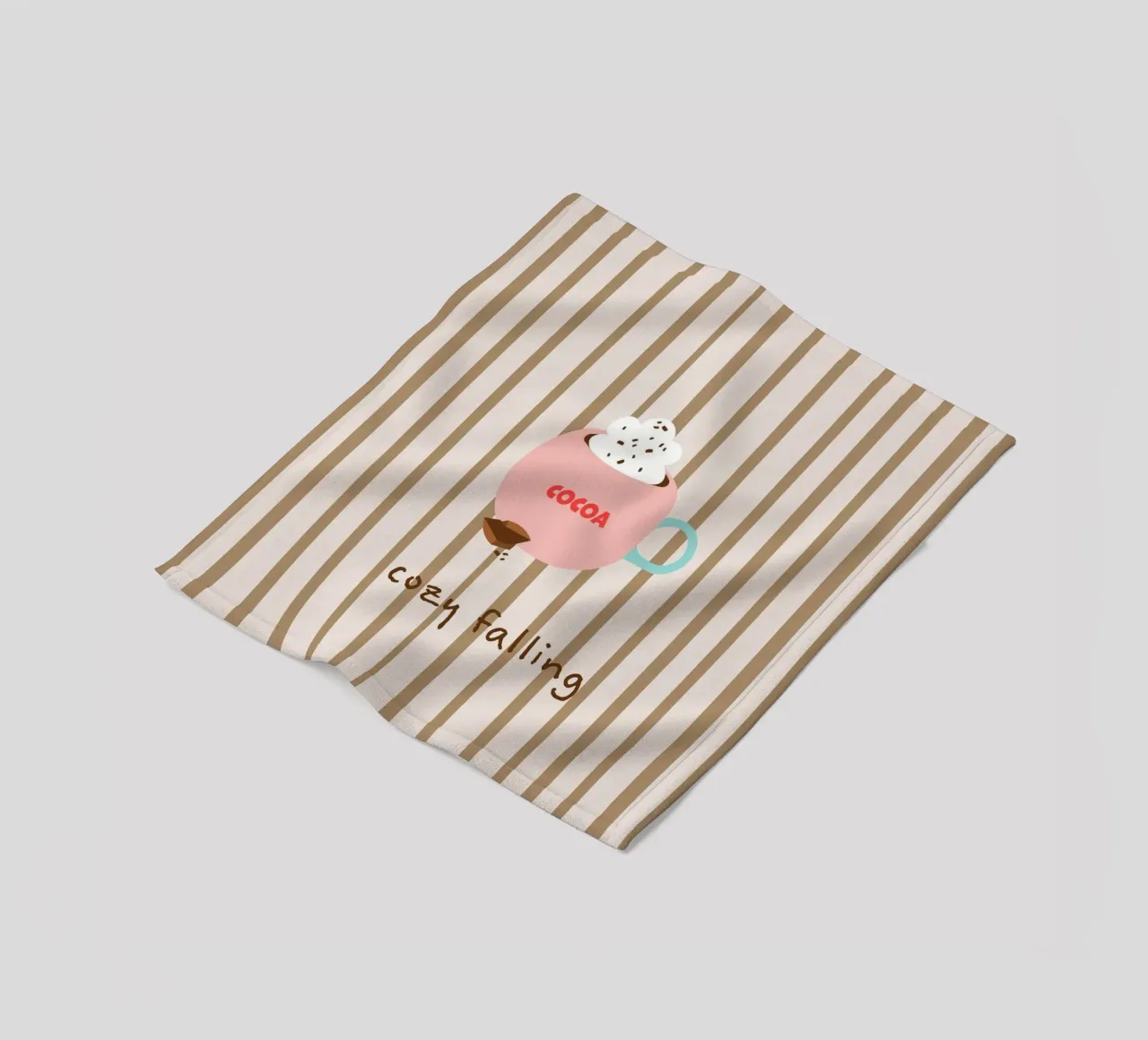 cozy falling. (hot chocolate) autumn vibes coperta in pile da FRICKE DESIGN