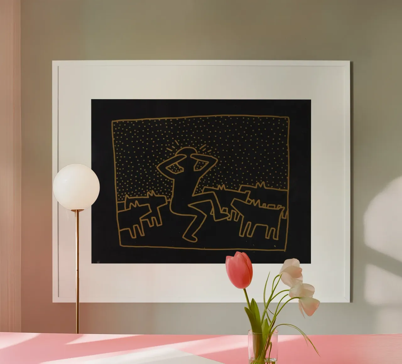 Poster murale pop art "Senza titolo" di Keith Haring poster da ClubArt