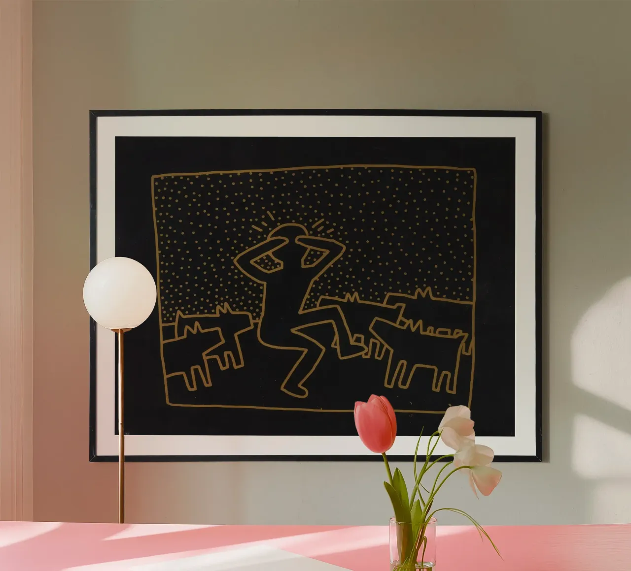 Poster murale pop art "Senza titolo" di Keith Haring poster da ClubArt