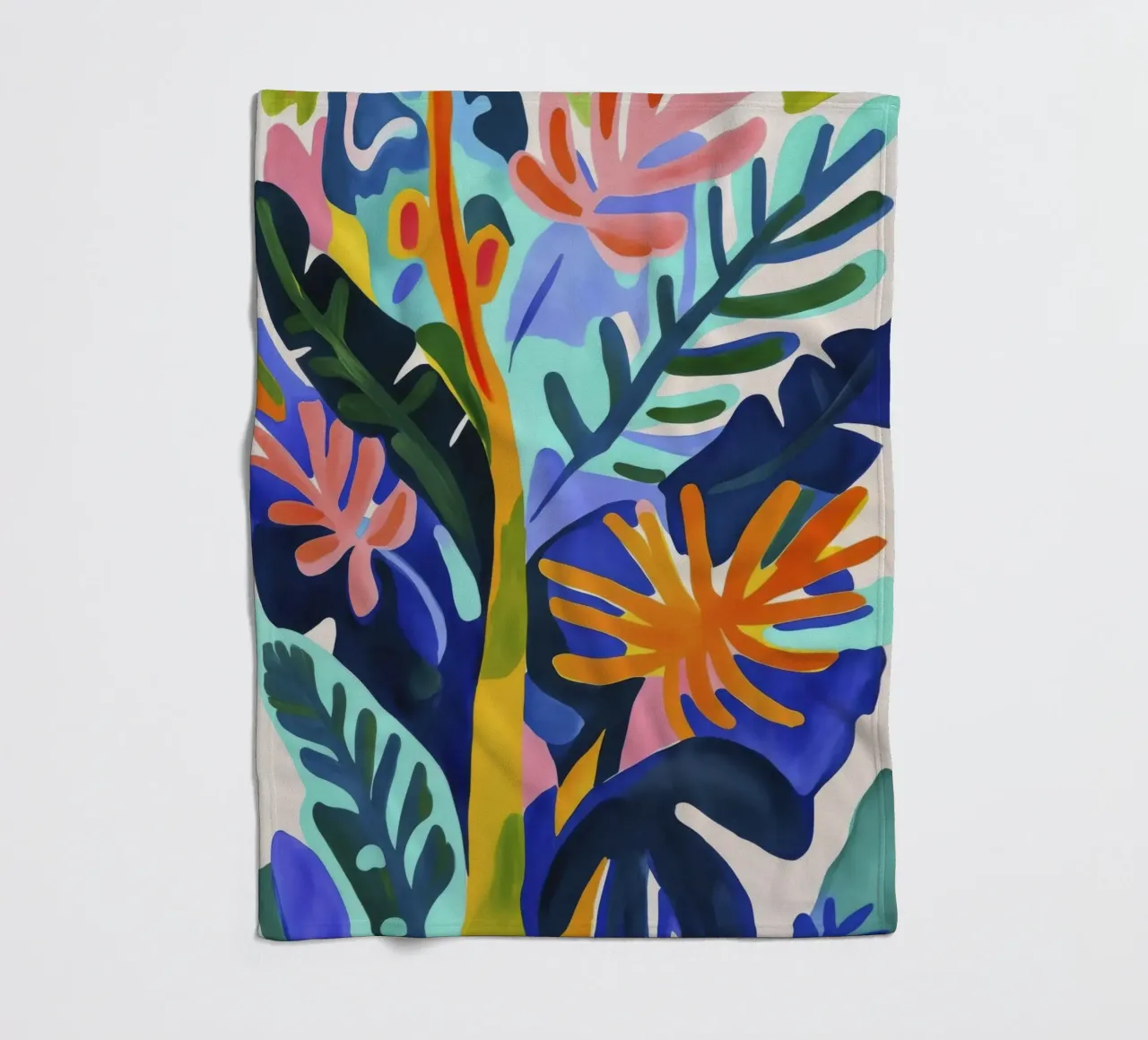 Matisse Vibes Giungla Tropicale coperta in pile da Andrea Haase Modern Home